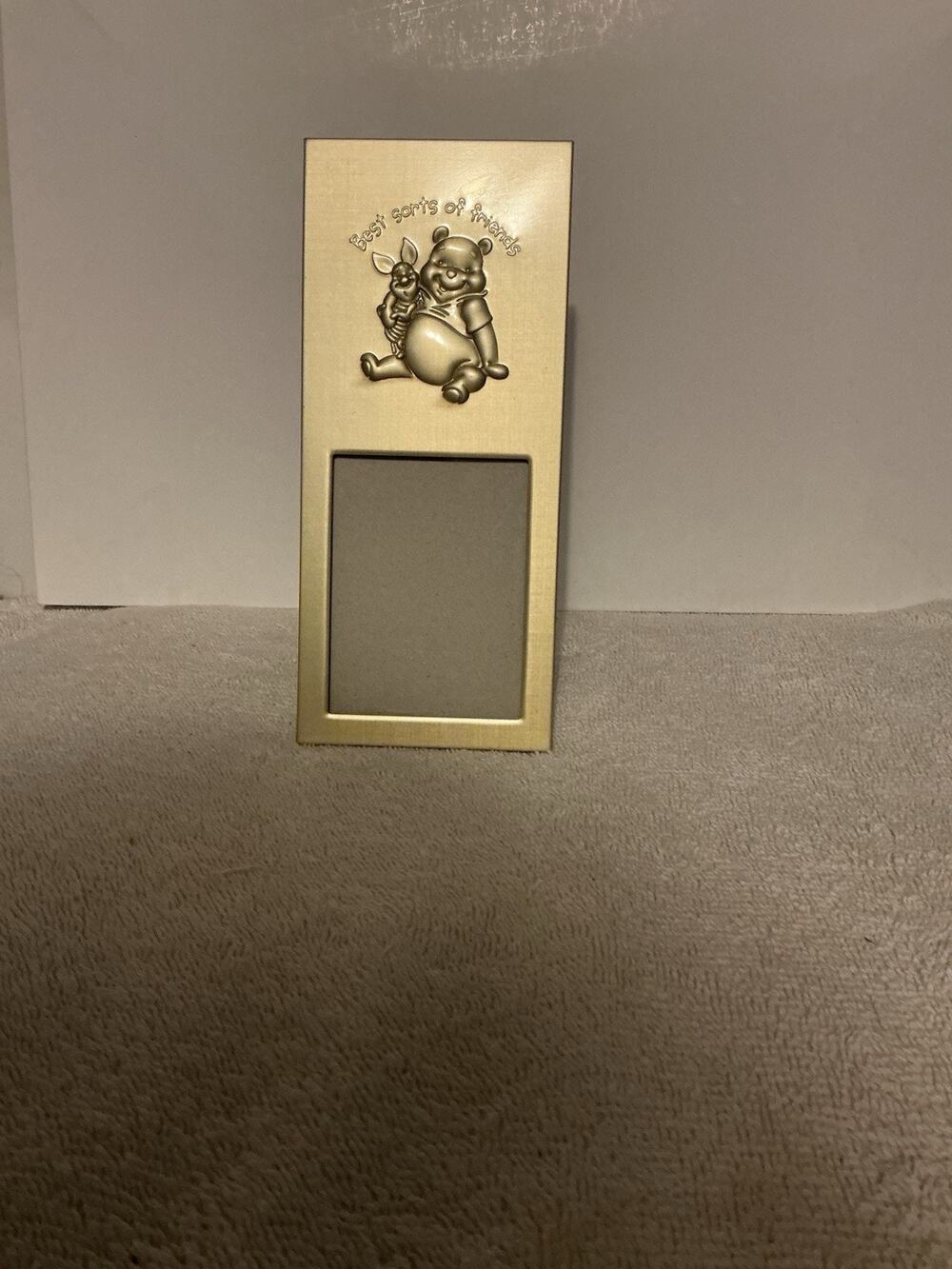 Vintage Disney Winnie The Pooh Metal Picture Frame “Best Sorts Of Friends “